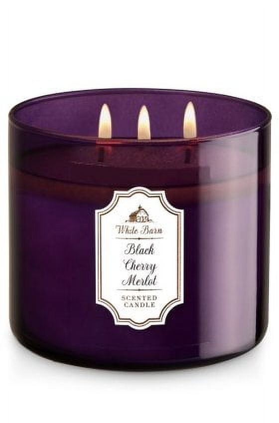 Scented Candle Black Cherry Merlot,150G Perfume Floral Aroma Gift Candle  Set,Handmade Soy Wax in Glass Jar 12 Hours,Prefect for Meditation Stress
