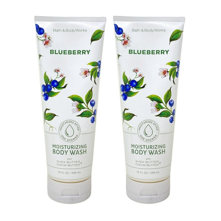 Bath and Body Works Blueberry 2 Pack Moisturizing Body Wash Gift