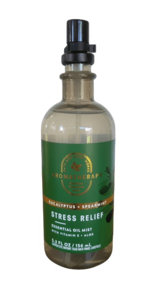 Bath and Body Works Body Care Aromatherapy - Essential Oil Mist 5.3 fl oz - Many Scents! (Stress Relief - Eucalyptus + Spearmint)
