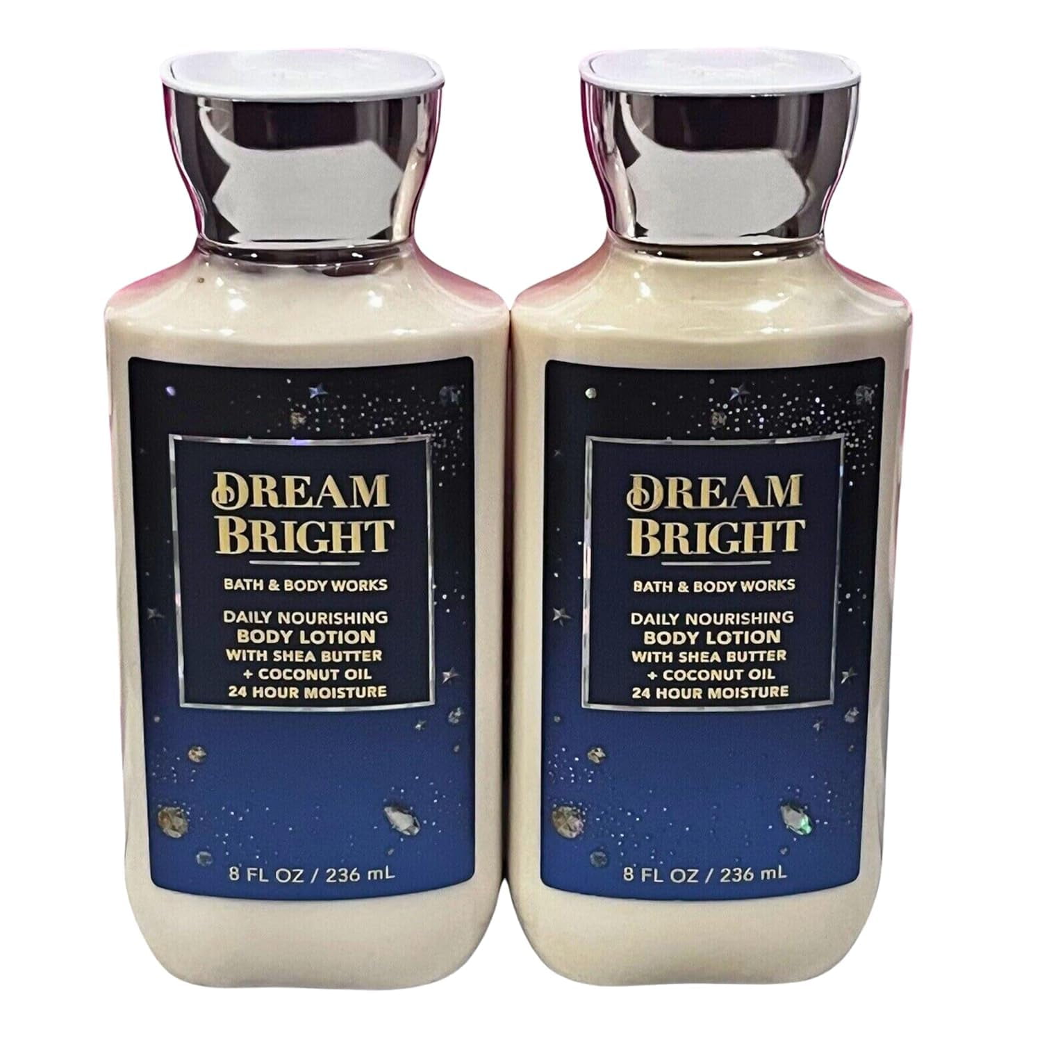 ボディケアサポート + Blanc² Beauty Bright Bath and Body Works Body Lotion, Set of 2, 8oz Each (Dream Bright