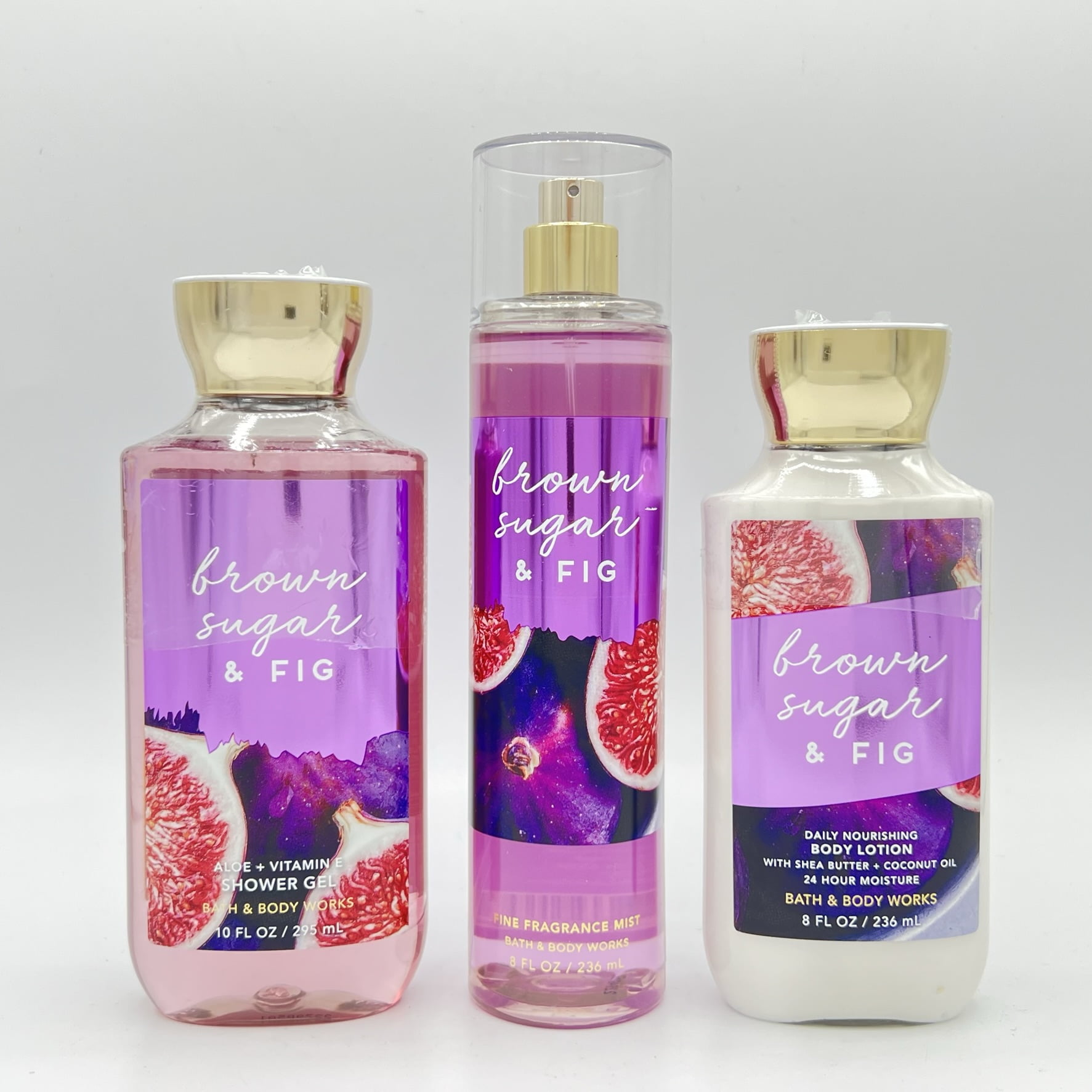 Bath and Body Works Sensual Amber Body Lotion, Fine Fragrance Mist and  Shower Gel 3-Piece Bundle 