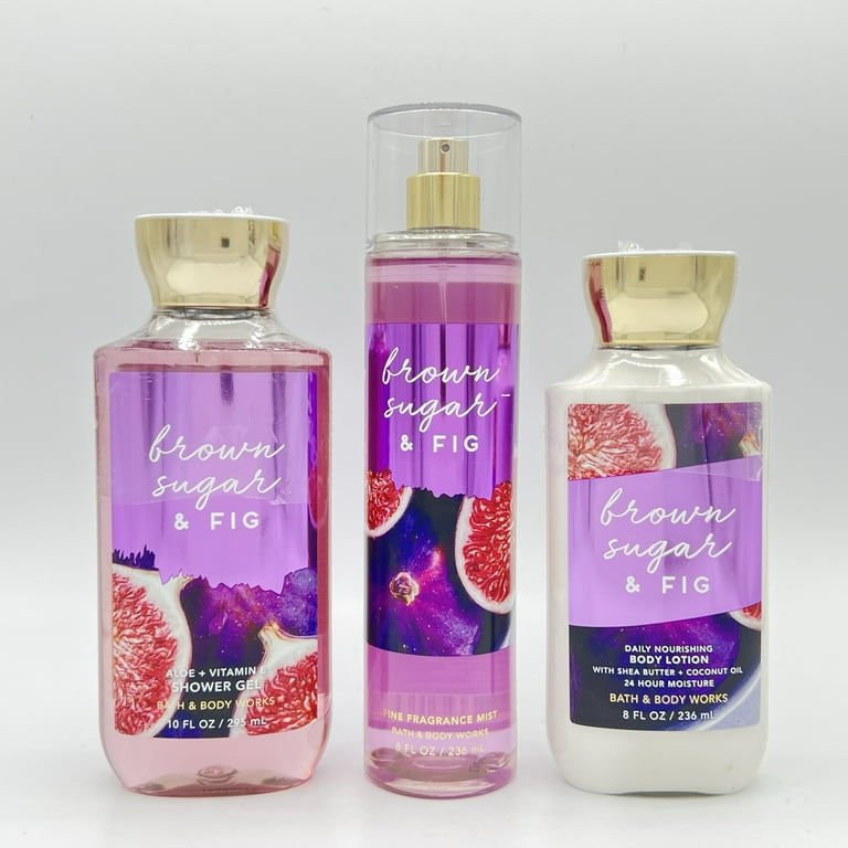 Bath & Body Works Brown Sugar & Fig 3-Piece Bundle: Shower