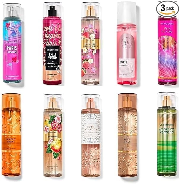 Bath and Body Works 3-Pack Random Miscellaneous Assorted Fine