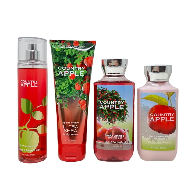 Bath and Body Works COUNTRY APPLE Deluxe Gift Set Fine Fragrance Mist