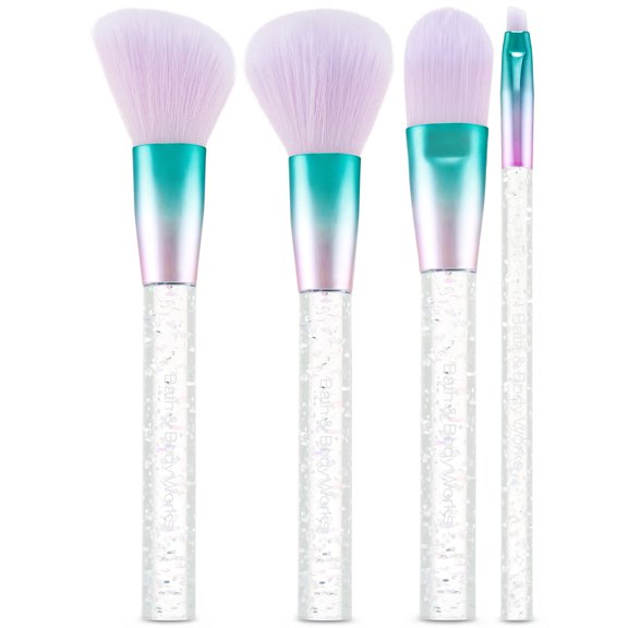 Bath and Body Works CRYSTAL COVE Makeup Brush Set, 4 Brushes