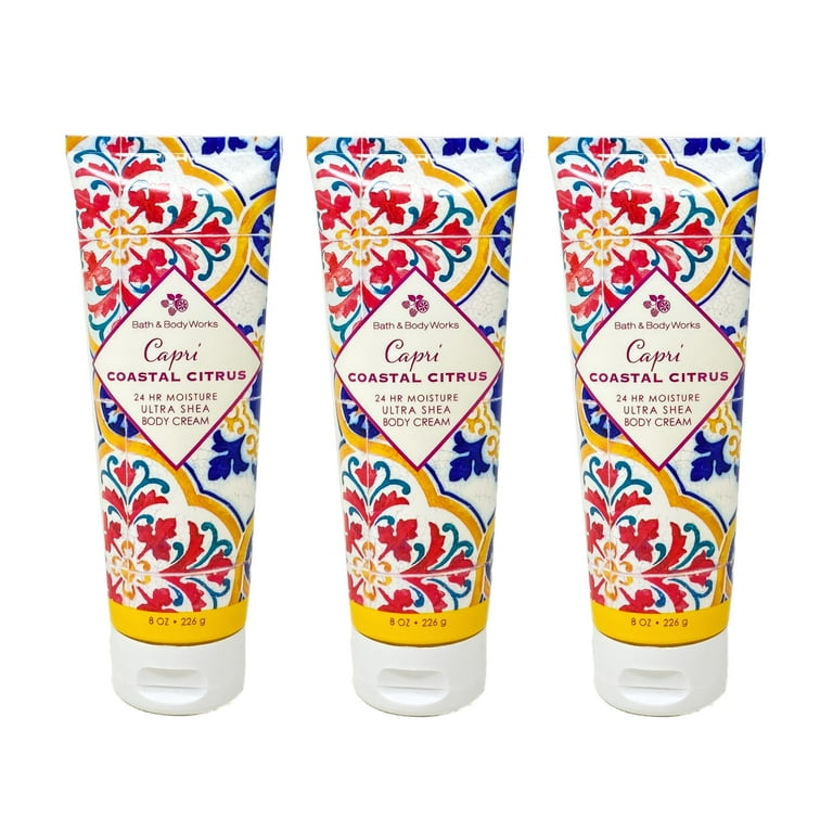 Bath & Body Works Capri Coastal Citrus Ultra Shea Body Cream Set