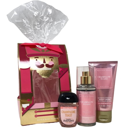 Bath and Body Works Champagne Toast Let's Toast Mini Gift Set