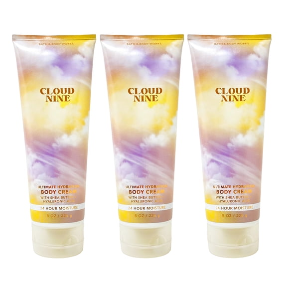 Bath and Body Works Cloud Nine Ultimate Hydration Body Cream Bundle - 8 oz / 226 g each