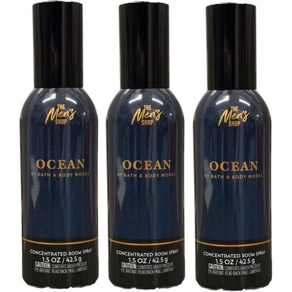 Bath and Body Works Concentrated Room Spray 1.5 oz each - Pack of 3 - Packaging May Vary (Ocean Men's Shop)