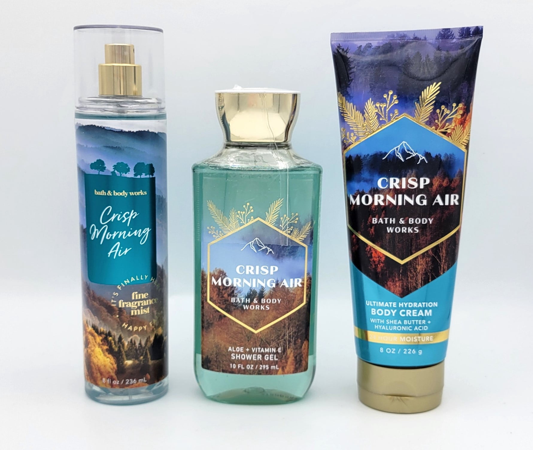 Bath and Body Works Crisp Morning Air Bundle Set Fragrance Mist 8 oz