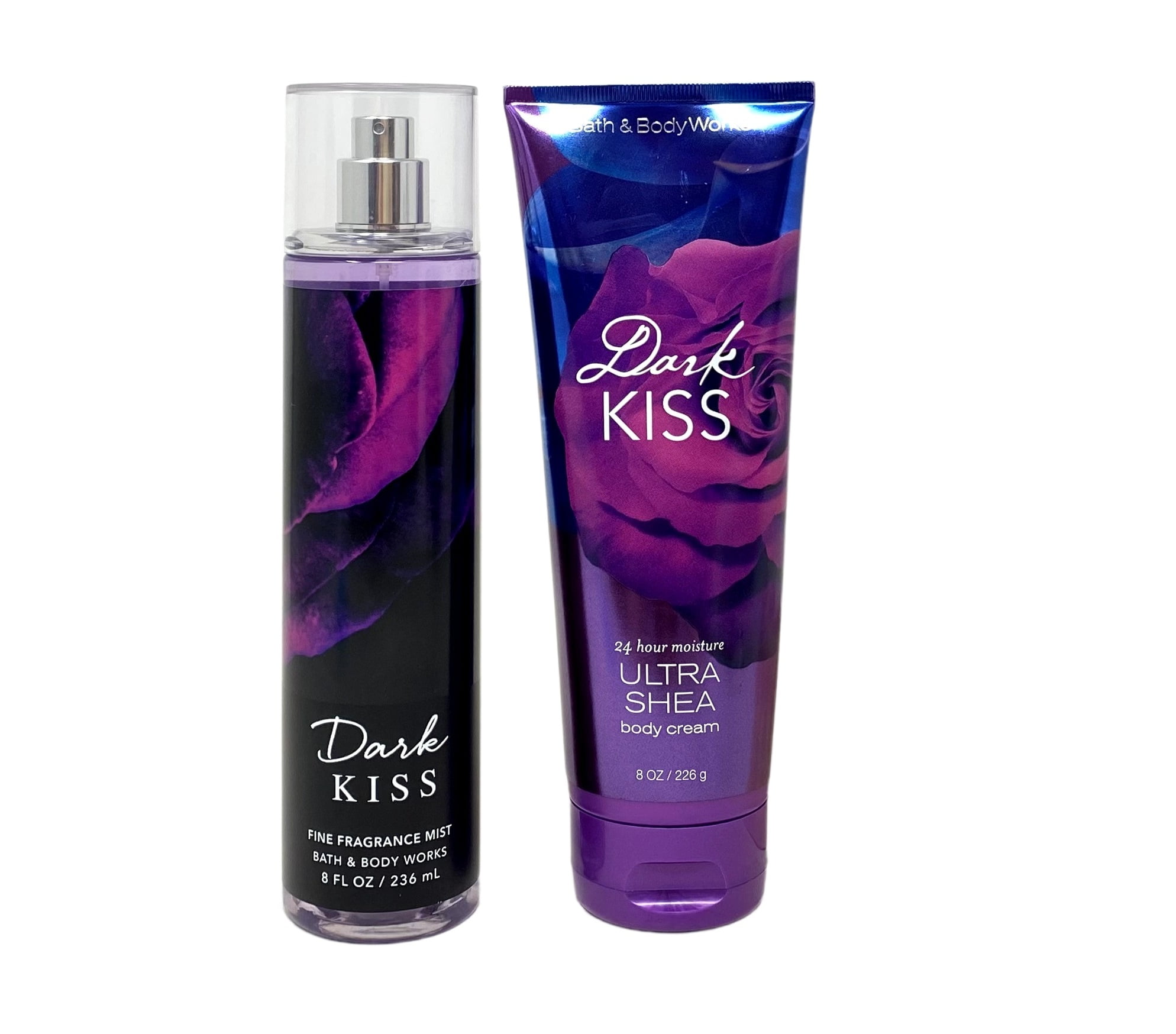 Bath and Body Works Dark Kiss Gift Set Fragrance Mist and Body Cream