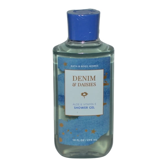 Bath and Body Works Denim & Daisies Shower Gel Wash with Aloe & VItamin E (10 FL OZ / 295 mL)