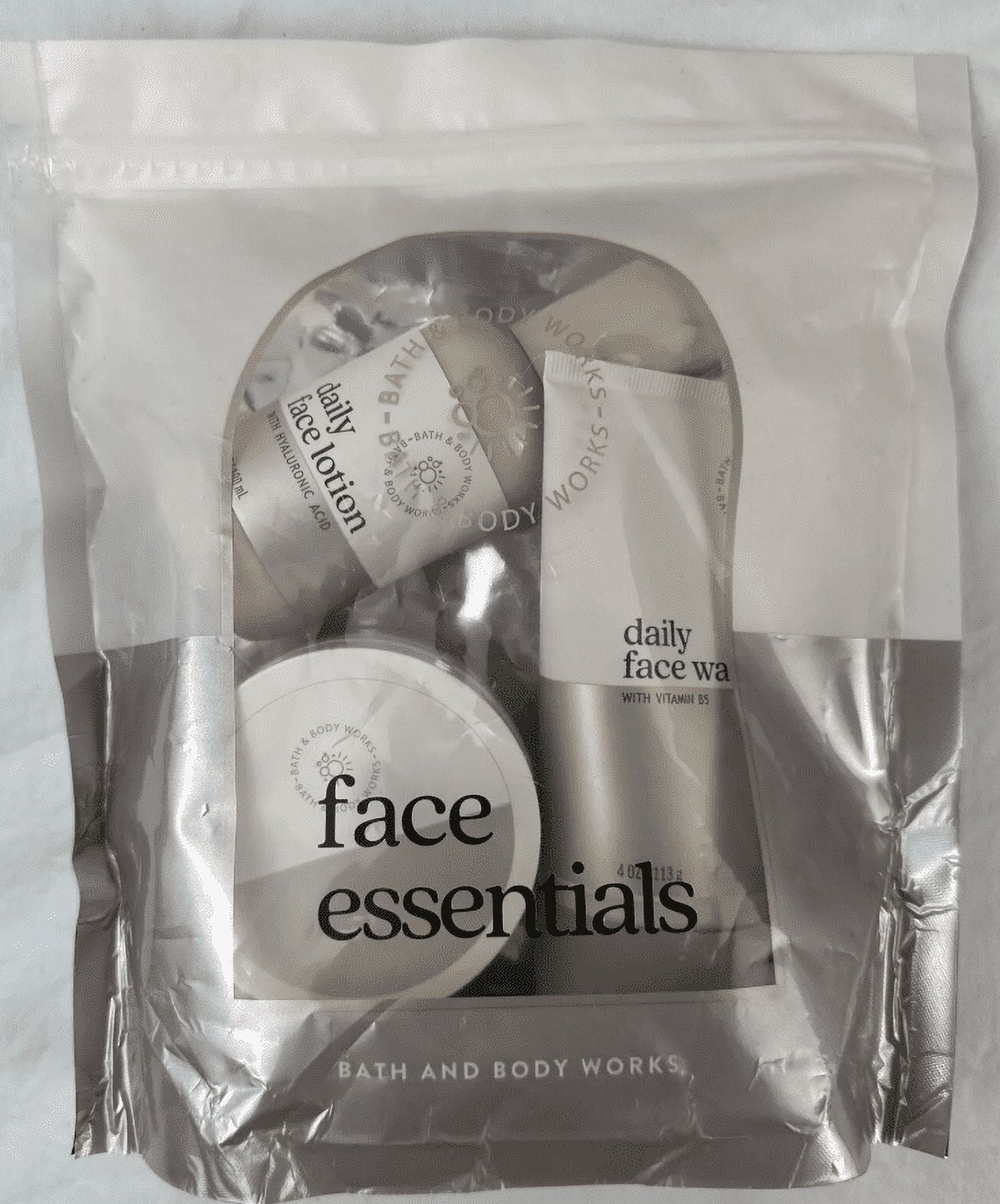 Bath and Body Works Face Essentials Gift Set 3 Pieces Daily Face Wash ...