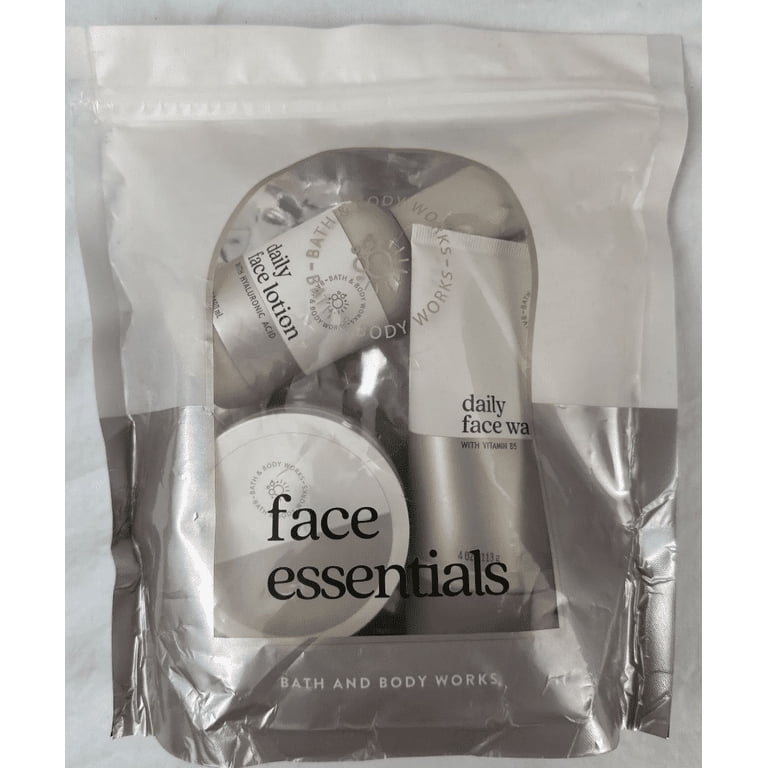 Bath and Body Works Face Essentials Gift Set 3 Pieces Daily Face