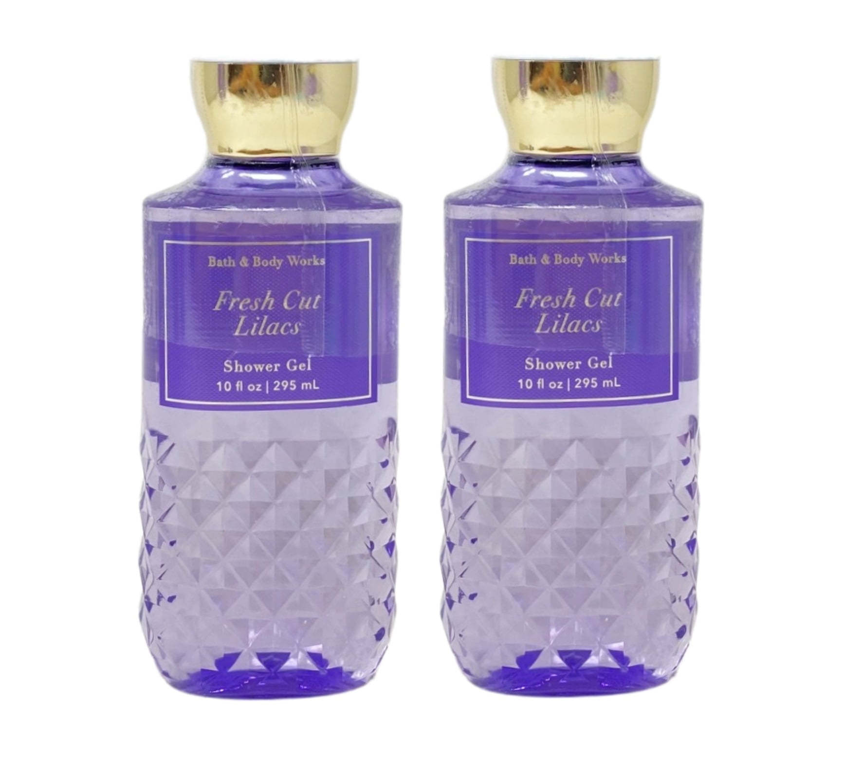 Bath and Body Works Fresh Cut Lilacs 2 Pack Shower Gel Bundle - 10 fl oz / 295 mL each