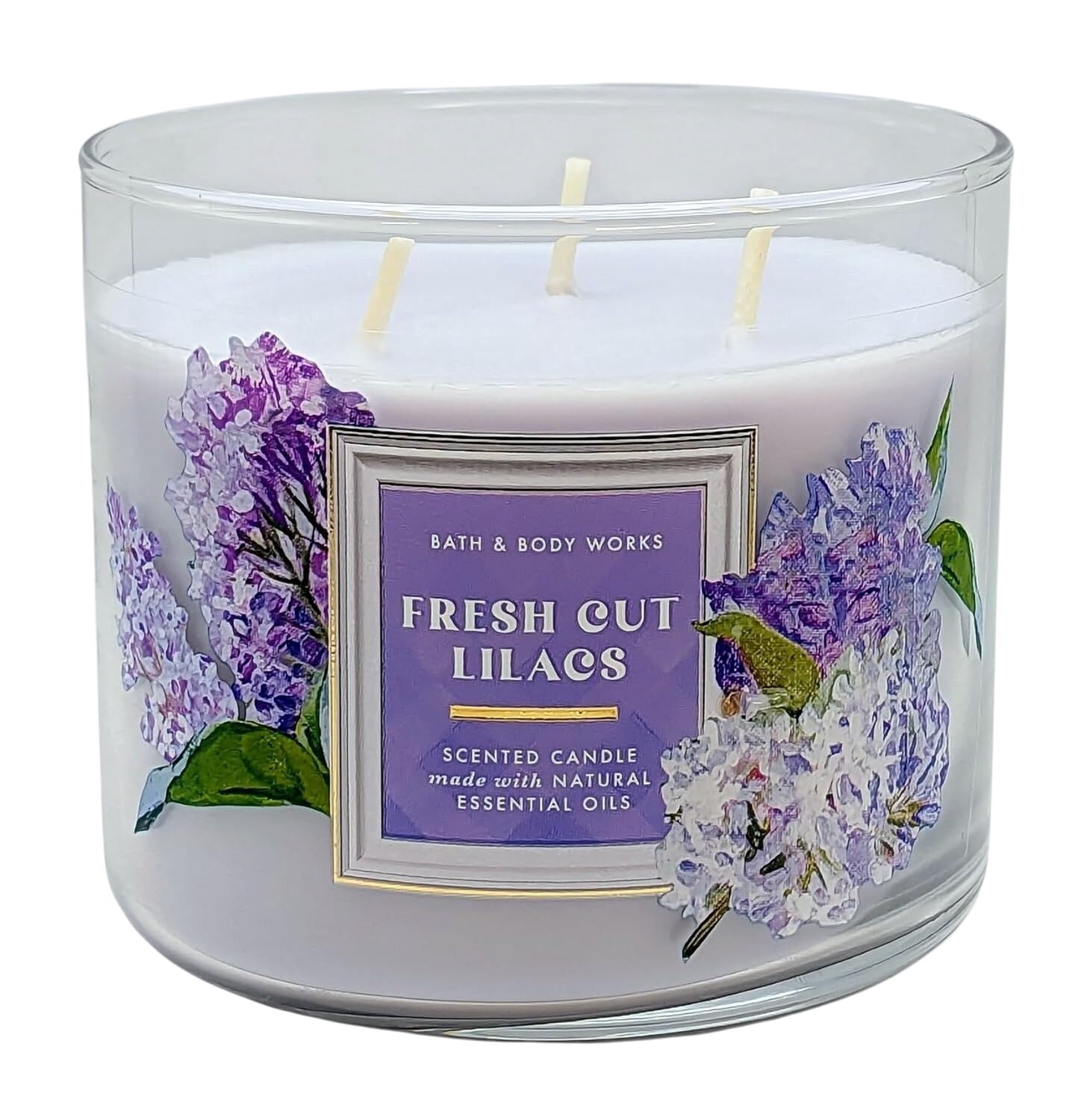Bath and Body Works Fresh Cut Lilacs 3-Wick Candle (14.5 Oz / 411