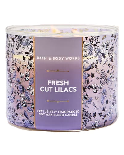 Bath and Body Works Fresh Cut Lilacs 3 Wick Candle