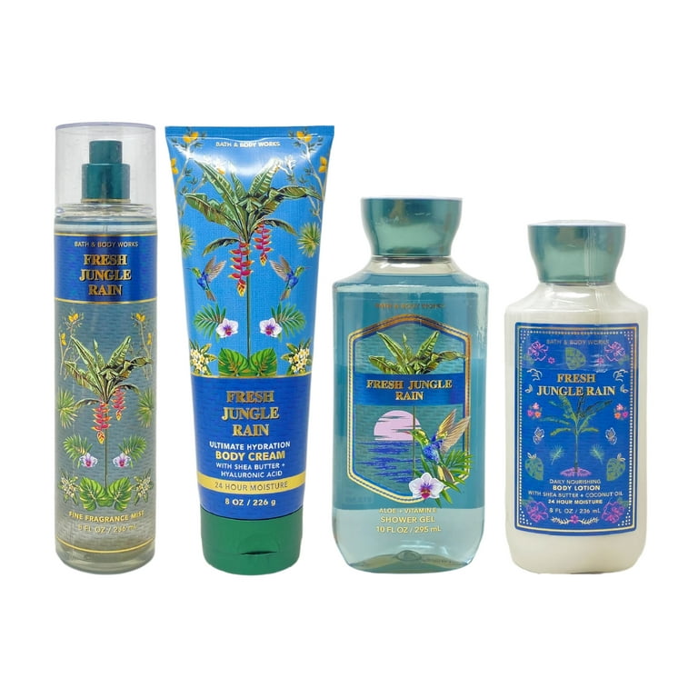 Bath and Body Works 4 pcs Gift Set Cream Shower Gel Mist