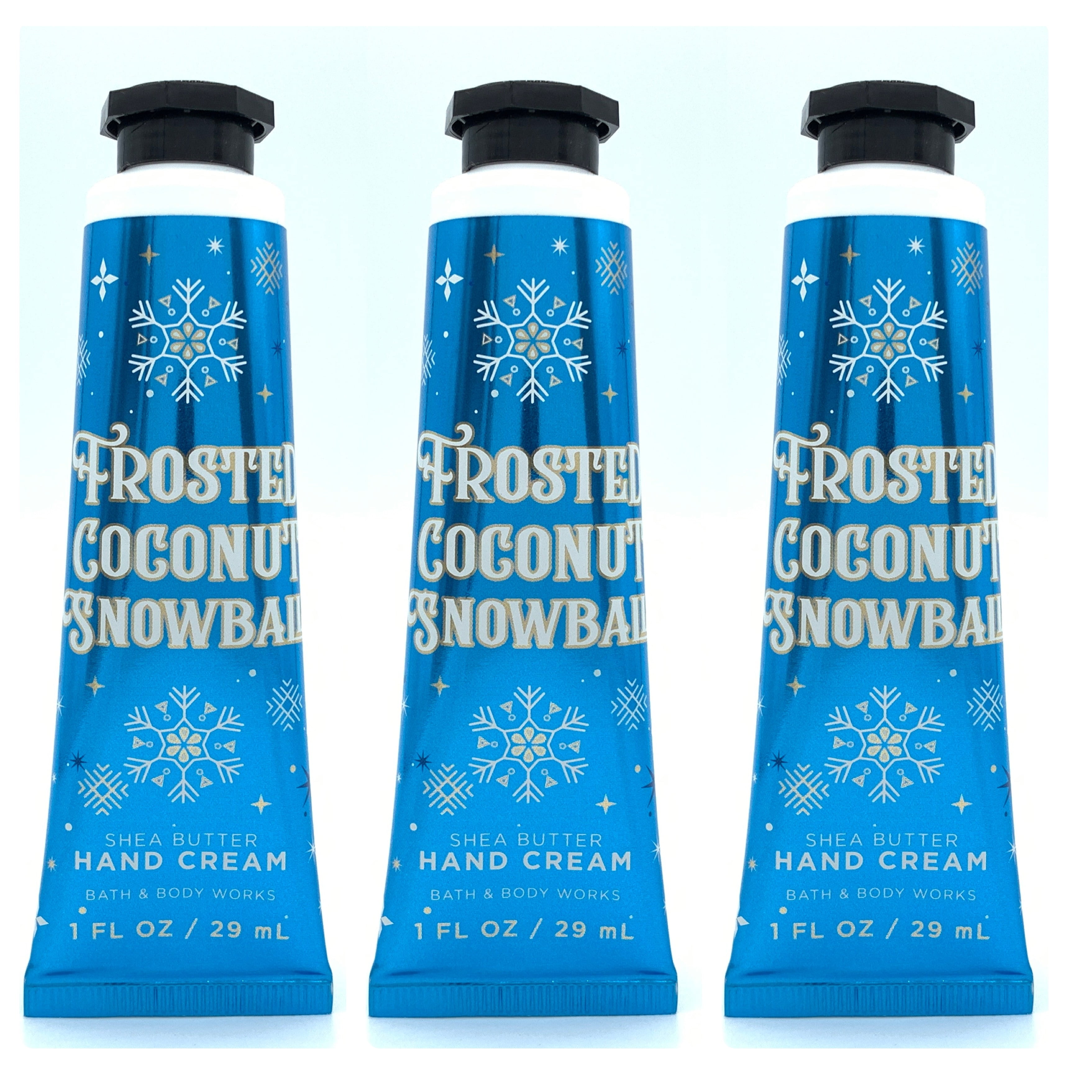 Bath and Body Works Frosted Coconut Snowball Hand Cream 3-Pack
