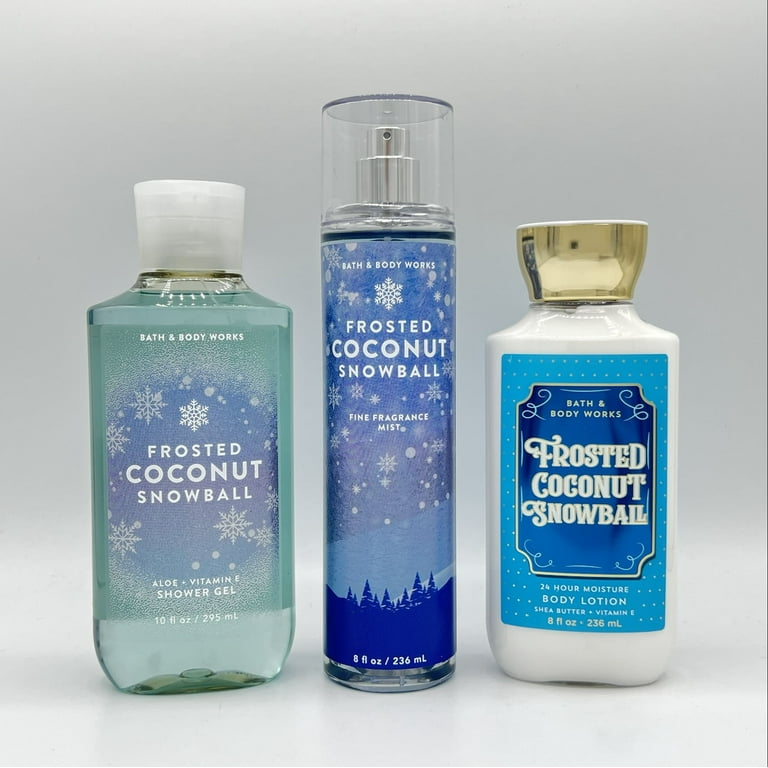 Bath and Body Works Frosted Coconut Snowball Shower Gel, Fine