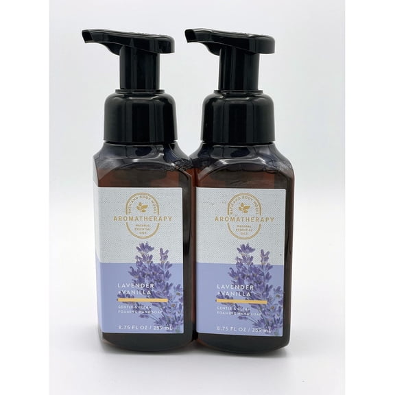 Bath and Body Works Gentle & Clean Foaming Hand Soap Aromatherapy Lavender Vanilla 8.75 fl. oz. 2-Pack