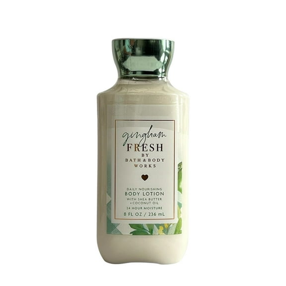 Bath and Body Works Gingham Fresh Daily Nourishing Body Lotion with Shea Butter + Coconut Oil (8 FL OZ / 236 mL)