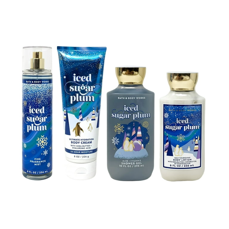 Bath and Body Works Iced Sugar Plum Deluxe Gift Set - 4