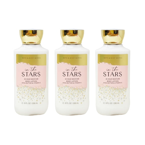Bath and Body Works In the Stars 24 Hour Moisture Body Lotion Bundle - Set of 3