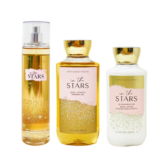 Bath and Body Works In the Stars Trio Gift Set - Fragrance Mist - Shower Gel - Body Lotion - Full Size