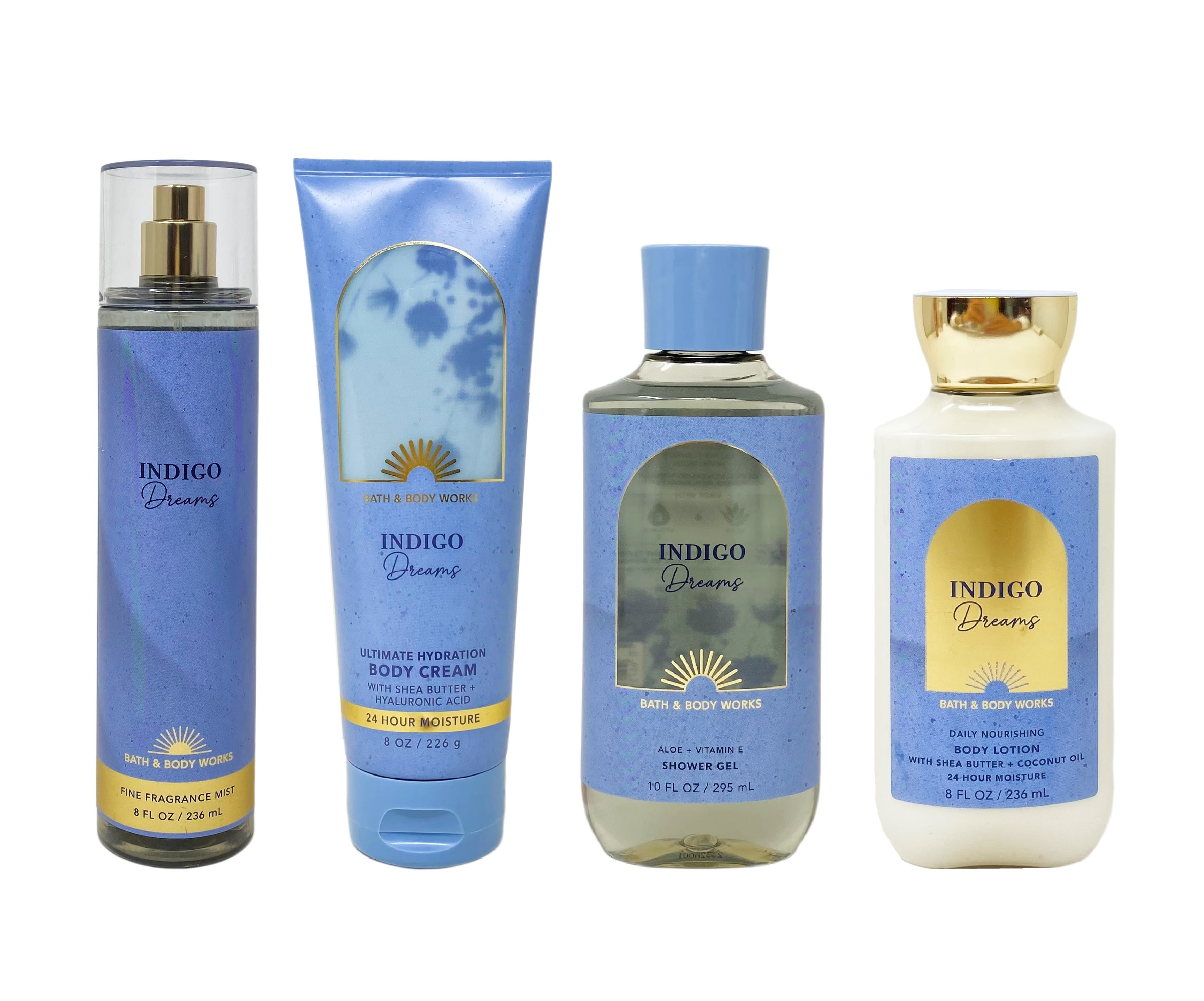 Bath and Body Works Indigo Dreams Deluxe Bundle Fragrance Mist Body