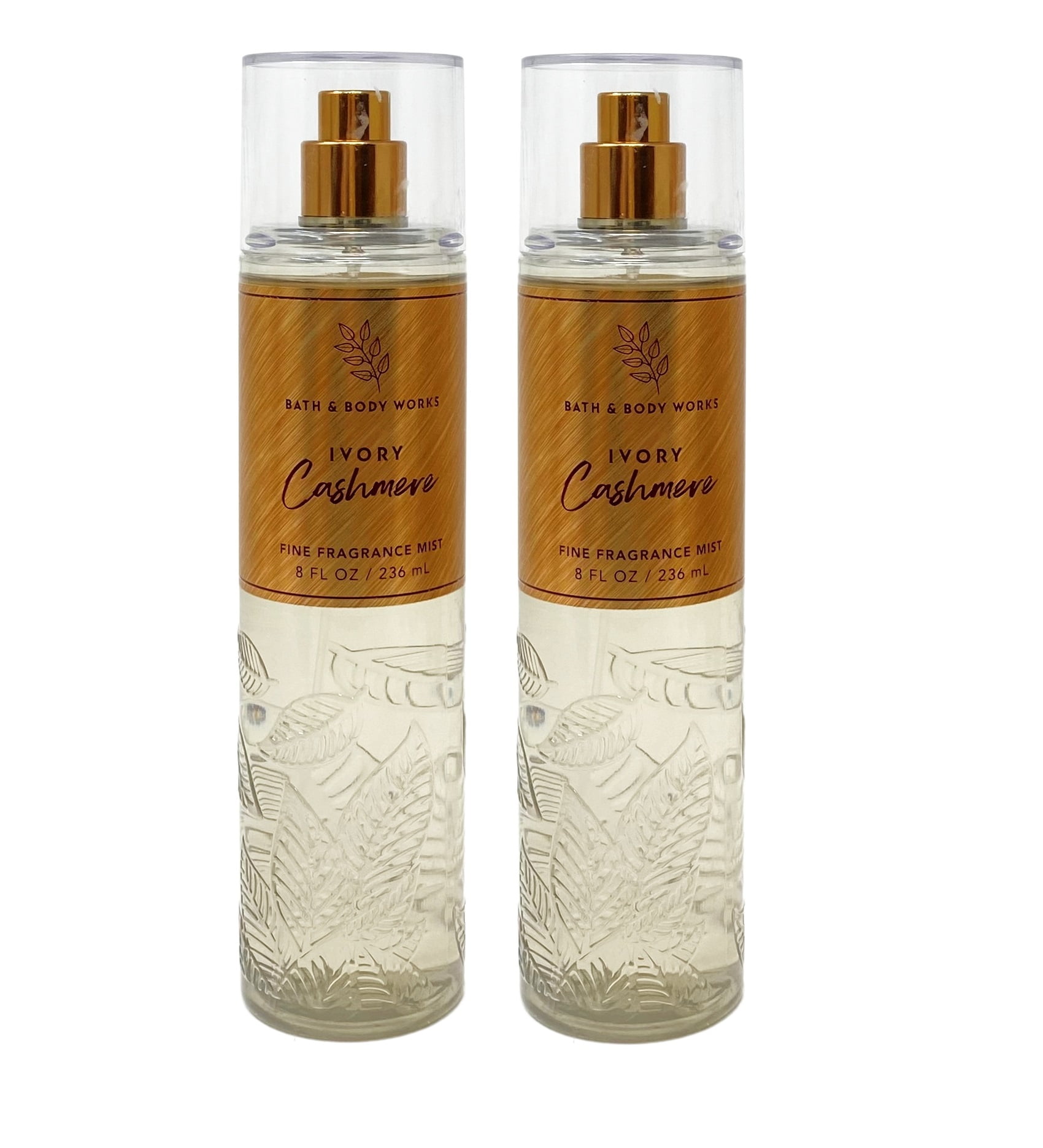 Bath and Body Works Ivory Cashmere Pack of 2 Fine Fragrance Mists - 8 fl oz  / 236 mL each