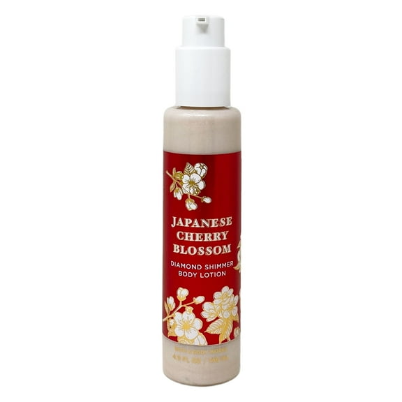 Bath and Body Works Japanese Cherry Blossom Diamond Shimmer Body Lotion - 4.9 fl oz / 146 mL