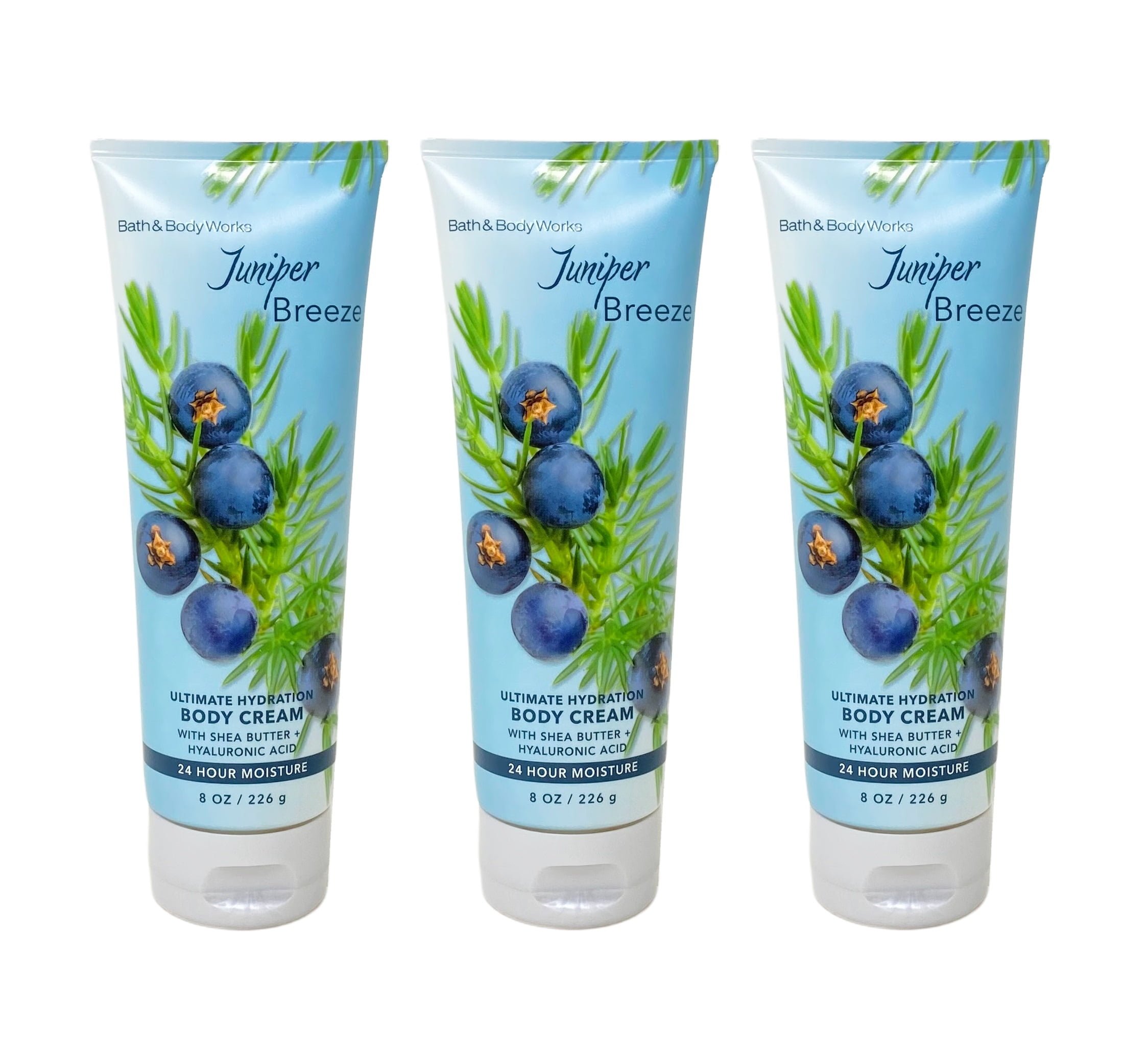 Bath and Body Works Juniper Breeze 3 Pack Ultimate Hydration Body Cream