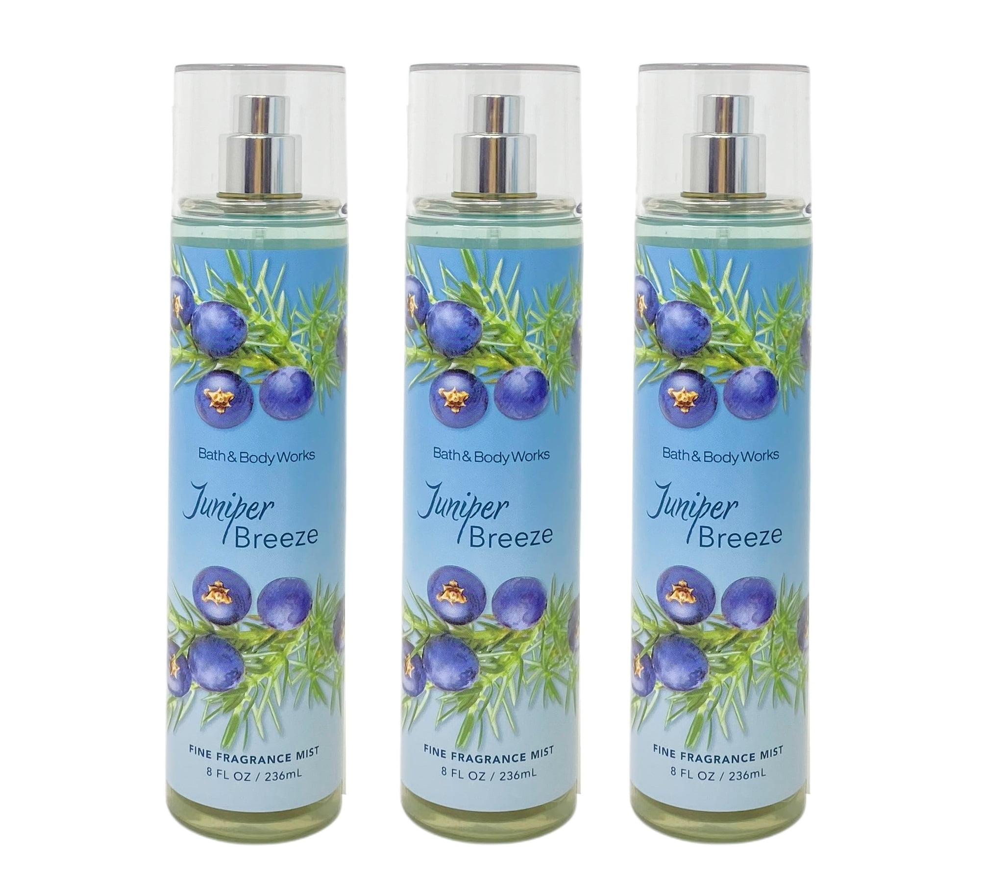 Bath and Body Works Juniper Breeze Fine Fragrance Mist 3 Pack Value Set