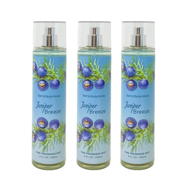 Bath and Body Works Juniper Breeze Fine Fragrance Mist 3 Pack Value Set