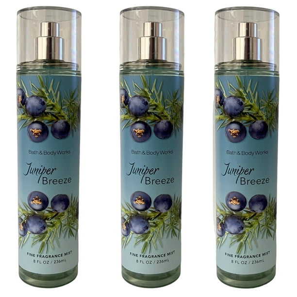 Bath and Body Works Juniper Breeze Fragrance Mist Set 3 Pack 8 fl oz