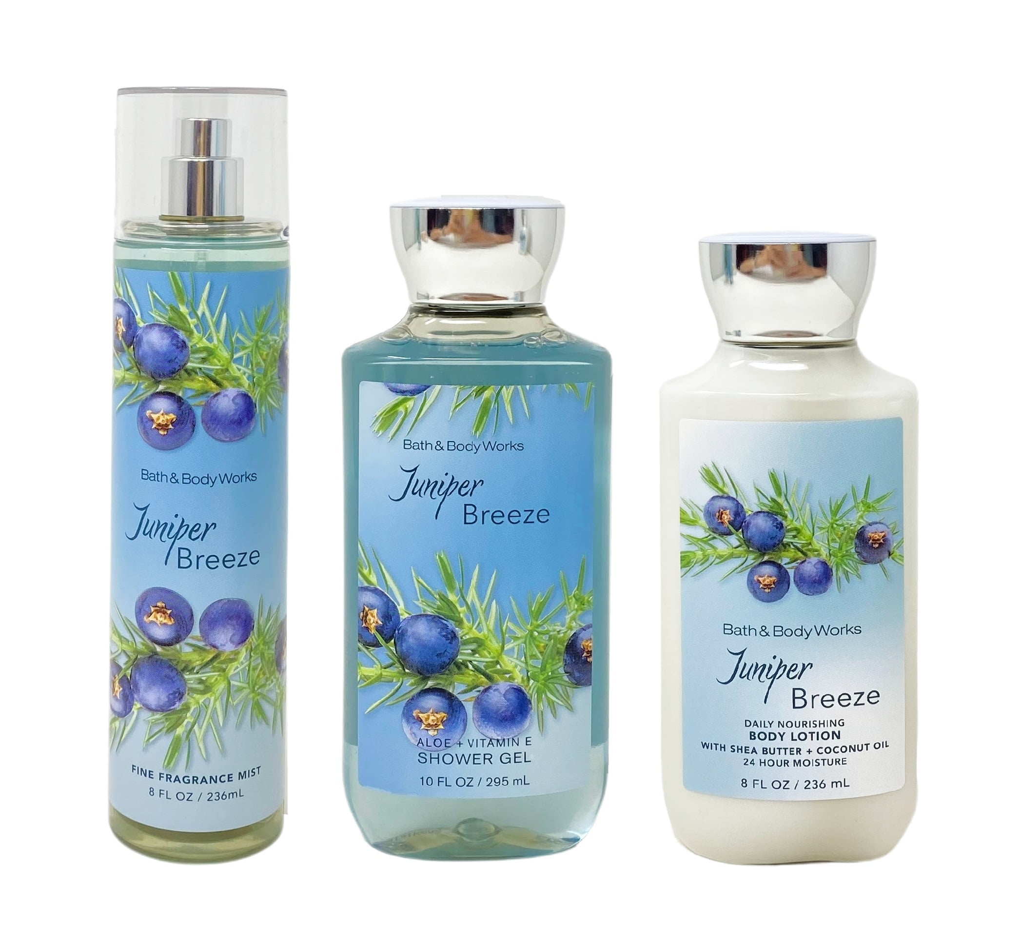Walmart Bath and Body Works Juniper Breeze Gift Set Full Size