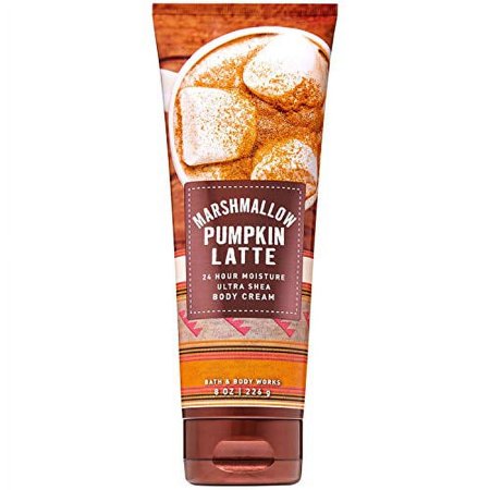 Bath and Body Works MARSHMALLOW PUMPKIN LATTE Ultra Shea Body Cream 8 Ounce (2019 Edition)