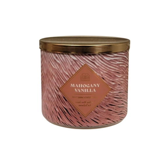 Bath and Body Works Mahogany Vanilla Scented 3-Wick Candle (14.5 oz / 411 g)