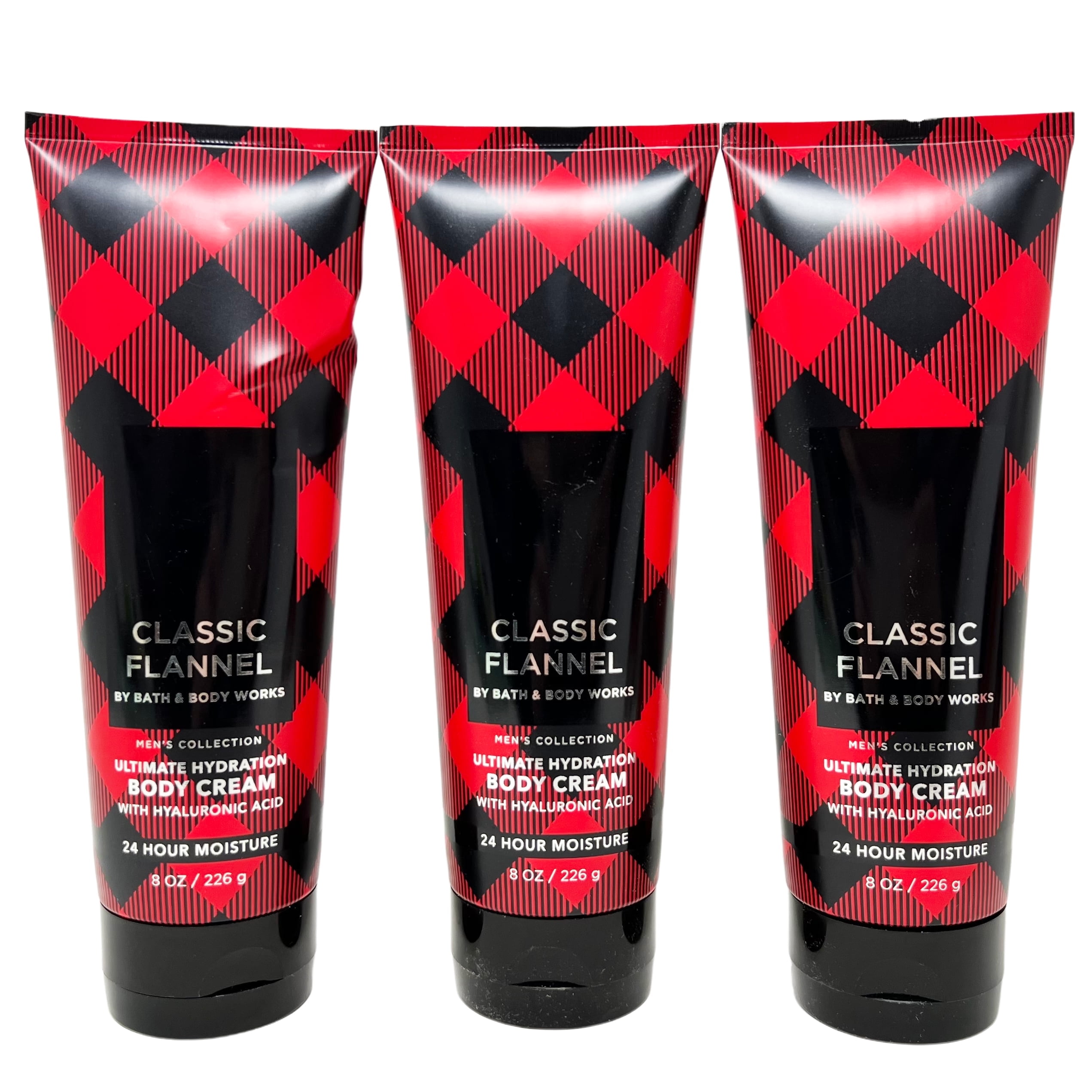 Body Flannels Bath & Body Works Men's Classic Flannel Trio Set - 3 Scented Ultimate ...