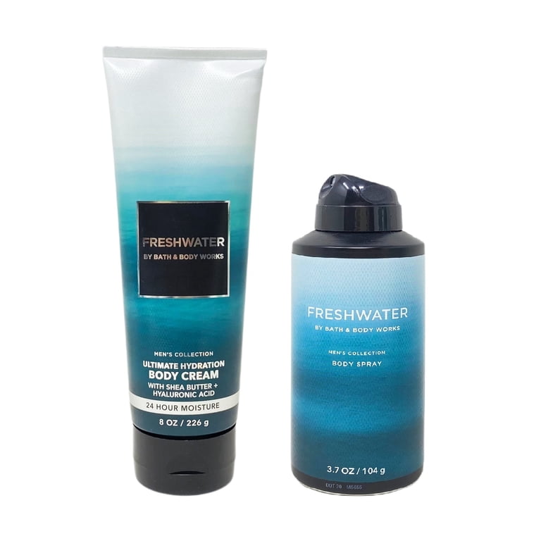 Bath and Body Works Men's Collection FRESHWATER 2 Piece Gift Set
