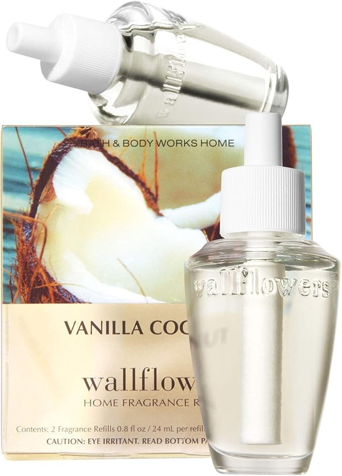 Bath and Body Works New Look! Vanilla Coconut Wallflowers 2-Pack