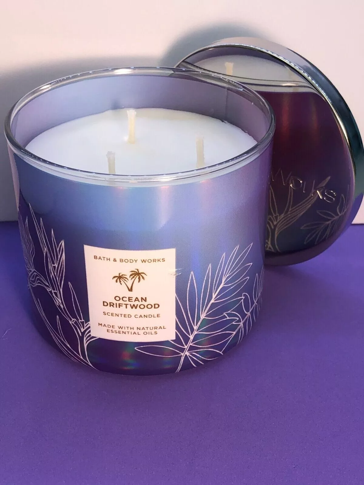 Bath and Body Works OCEAN DRIFTWOOD 3-Wick Candle 14.5 oz / 411 g