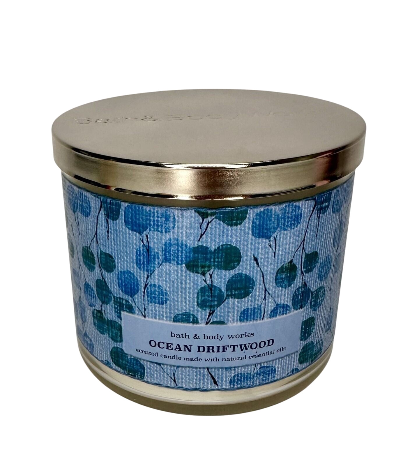 Bath and Body Works Ocean Driftwood Scented Candle Made With Natural Essential Oils 14.5 OZ / 411 G