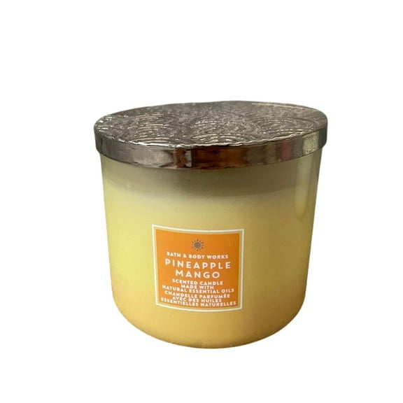 Bath and Body Works PINEAPPLE MANGO 3-Wick SCENTED CANDLE (14.5 oz / 411 g)