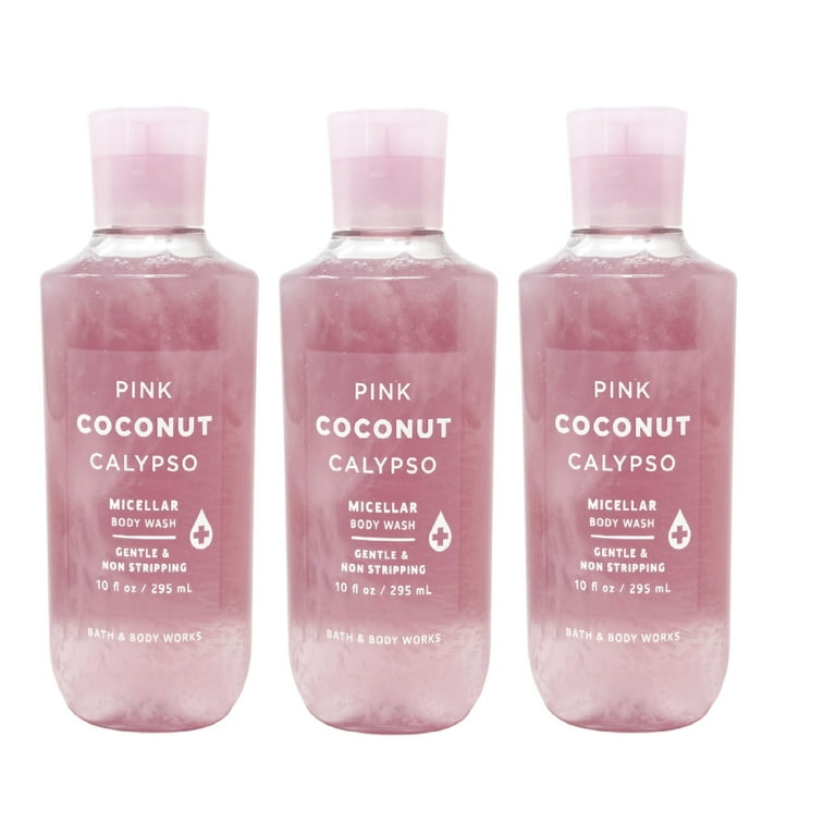 Bath and Body Works PINK COCONUT CALYPSO lot of Micellar Body