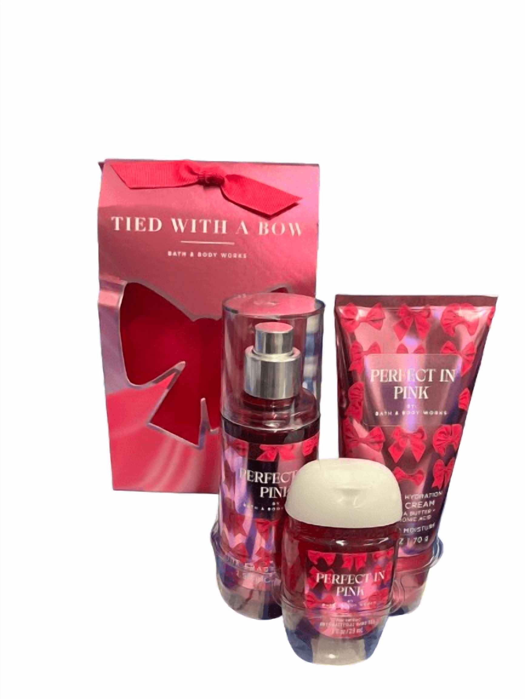 Bath and Body Works Perfect In Pink - Tied With A Bow Mini Gift
