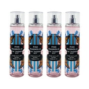 Bath and Body Works Pink Magnolia 4 Pack Fine Fragrance Mist Set - Full Size