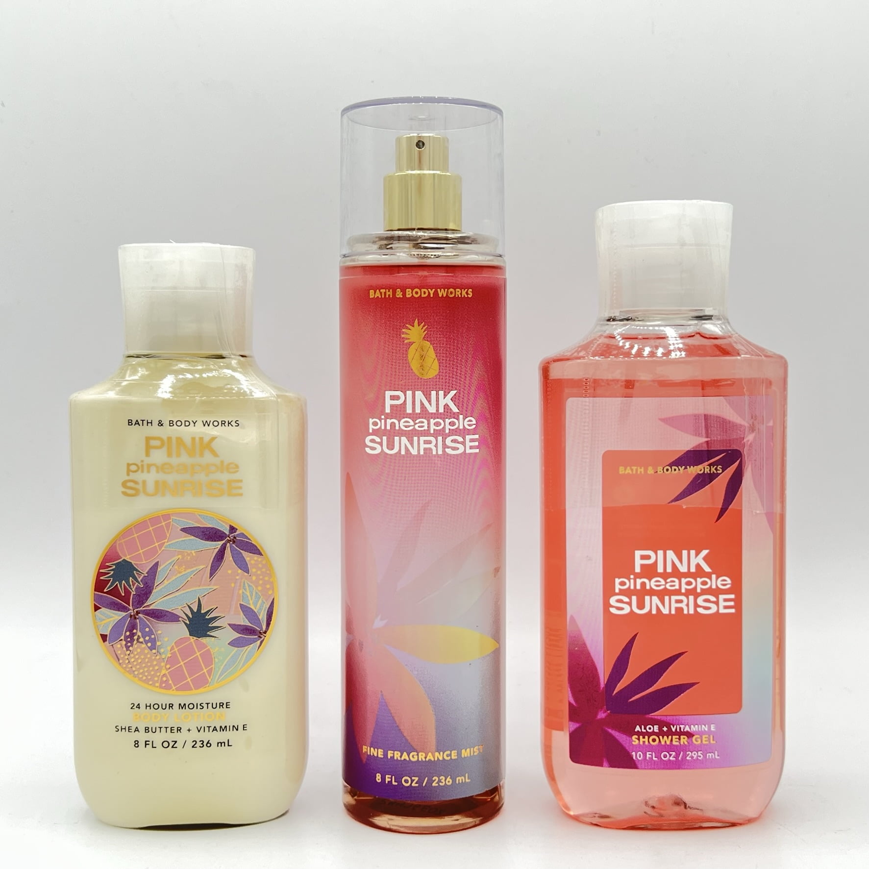 Bath and Body Works Pink Pineapple Sunrise 8oz Body Lotion, 8oz Fine