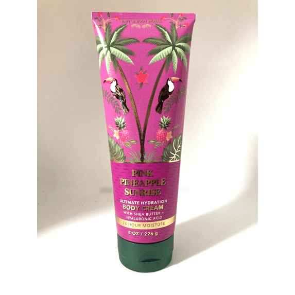 Bath and Body Works Pink Pineapple Sunrise Ultimate Hydration Body Cream 8oz
